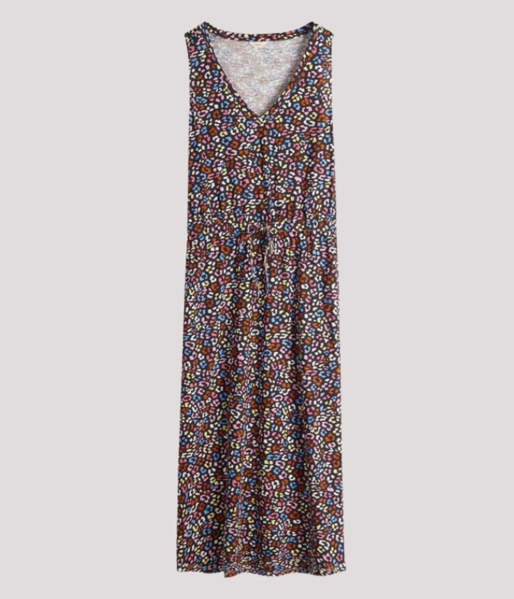 Animal Print Cotton Jersey Midi Dress - Image 5