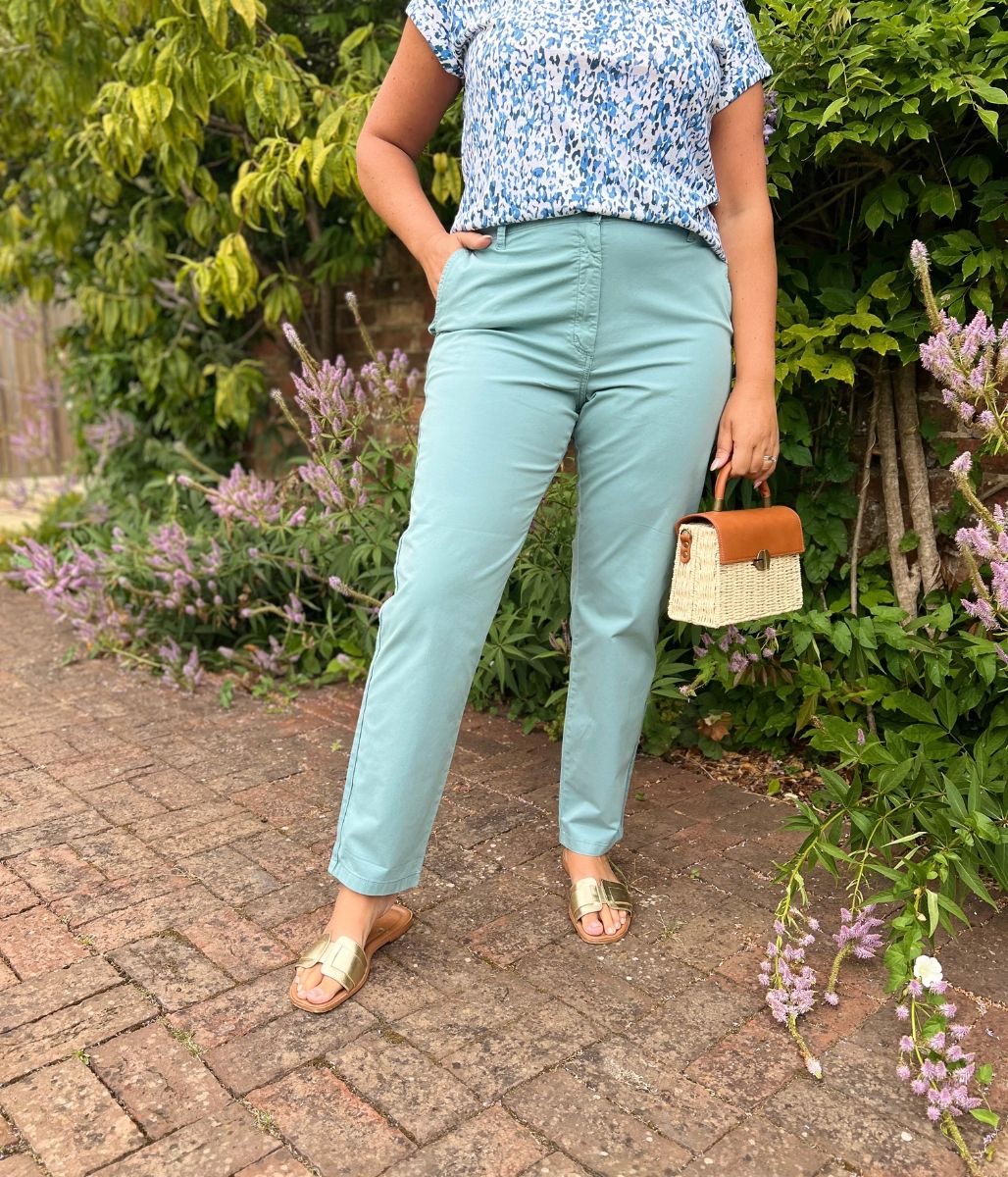 Aqua Cotton Rich Slim Fit Chino Trousers - Image 4