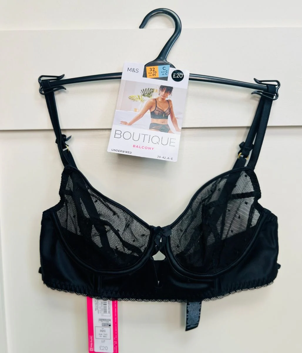 Black Boutique Balcony Bra - Image 3