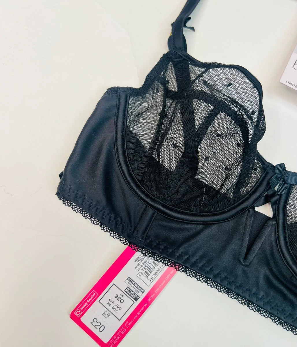 Black Boutique Balcony Bra - Image 6