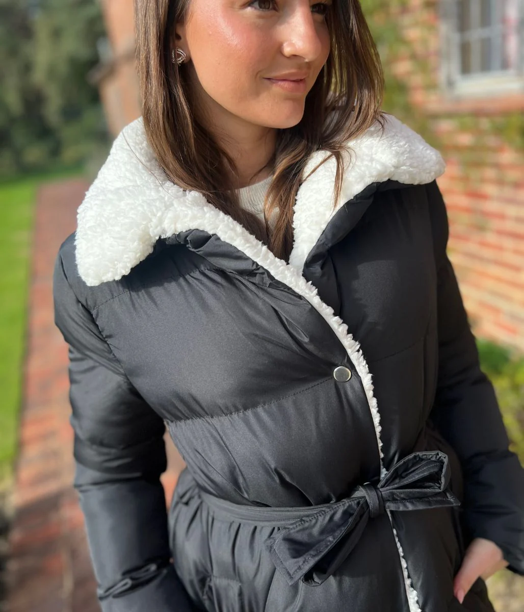 Black Brave Soul Deanne Sherpa Lined Padded Coat - Image 4