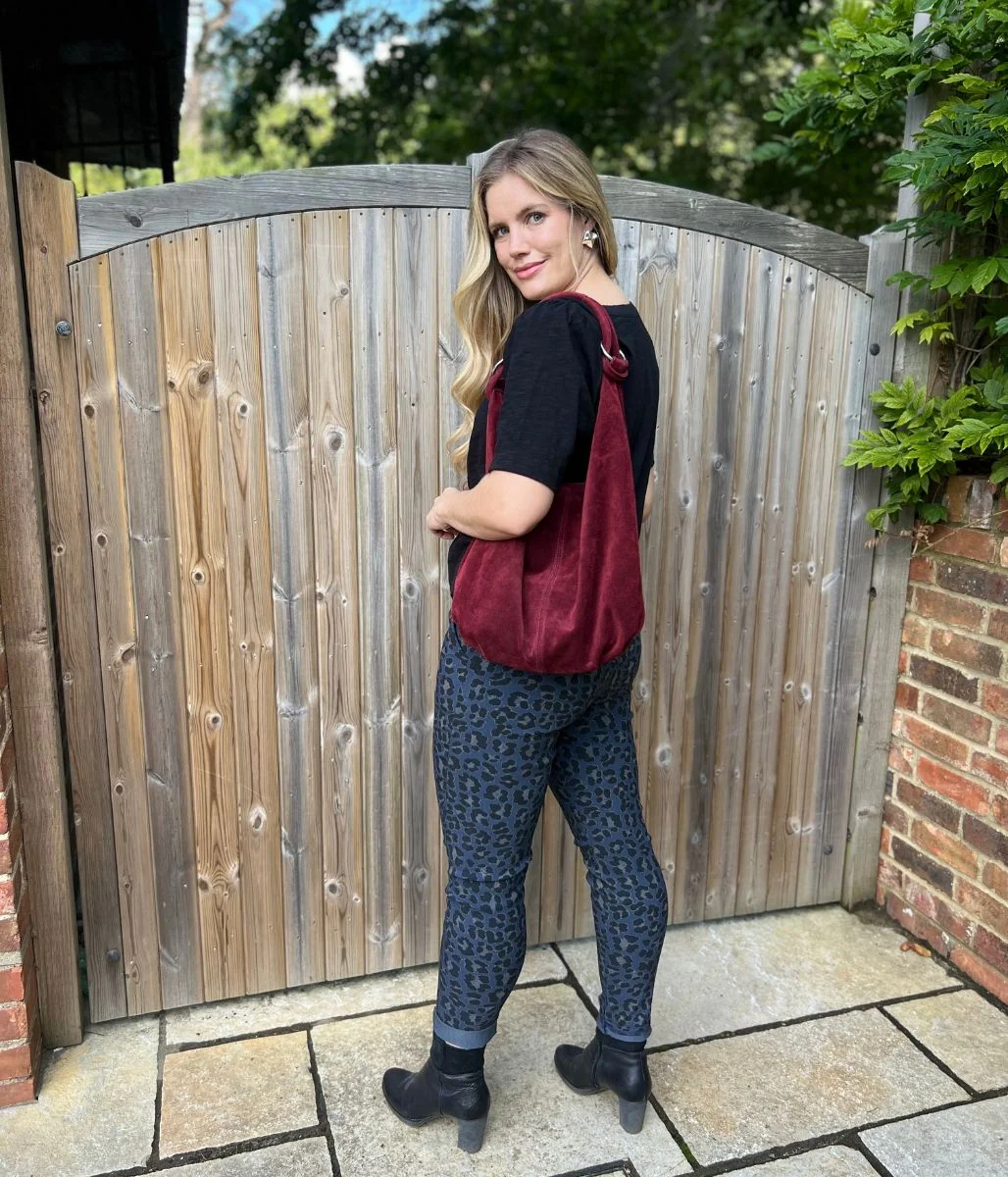 Black Button Through Ruched Top - Image 3