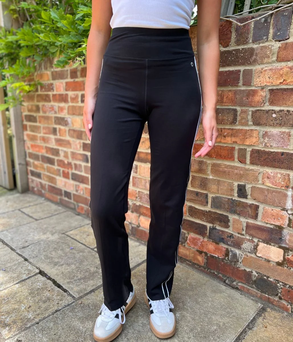 Black Cotton Rich Side Stripe Joggers - Image 6