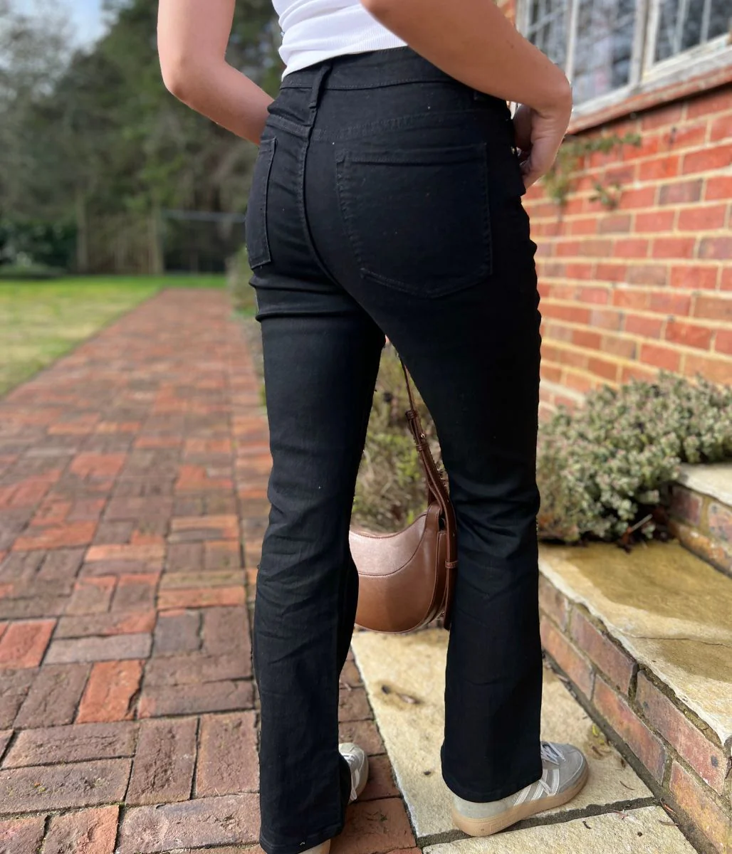 Black Eva Bootcut Jeans - Image 8