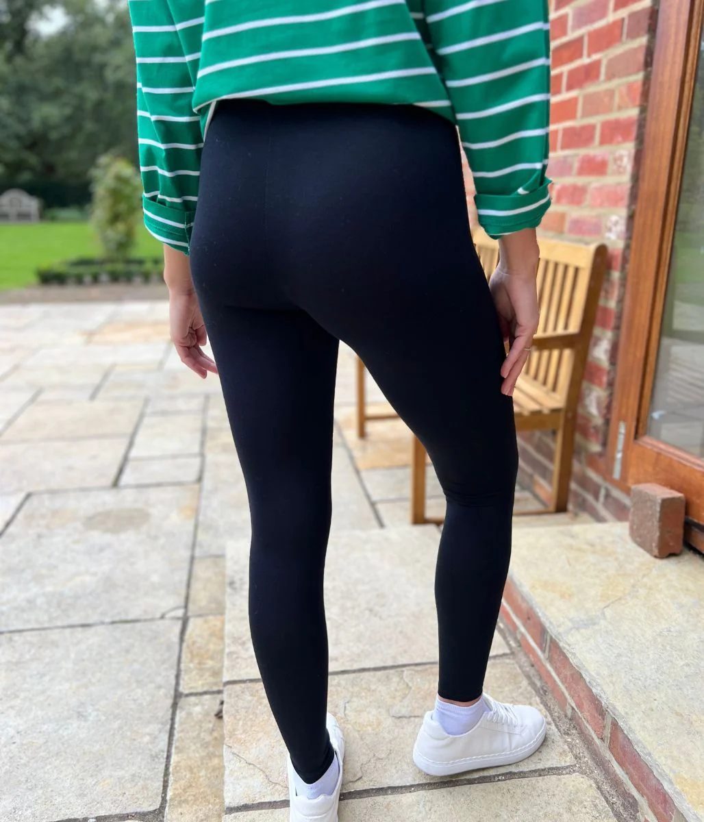 Black Full Length Leggings - Image 3