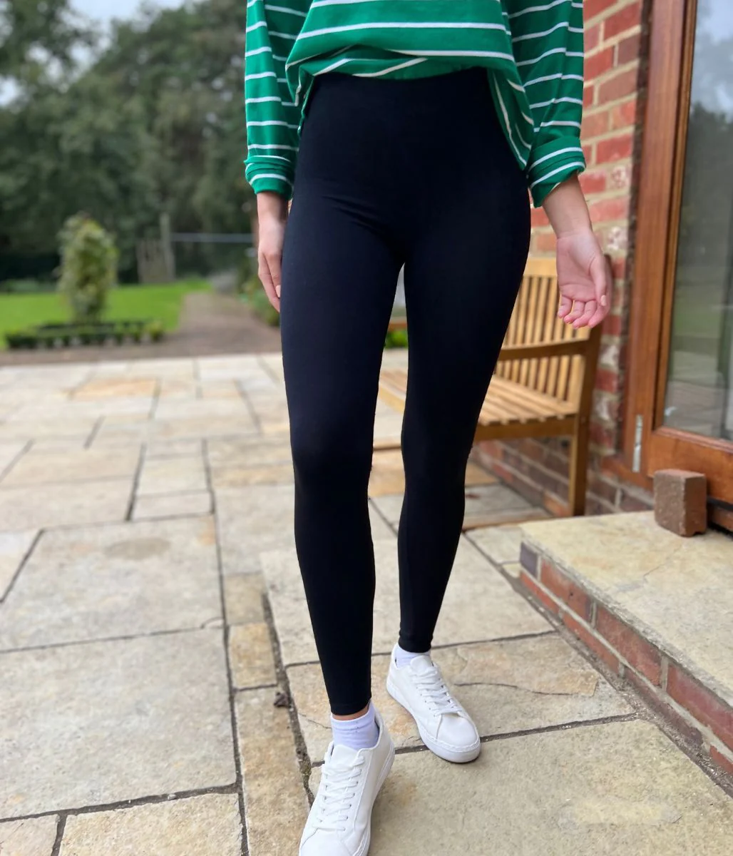 Black Full Length Leggings - Image 4