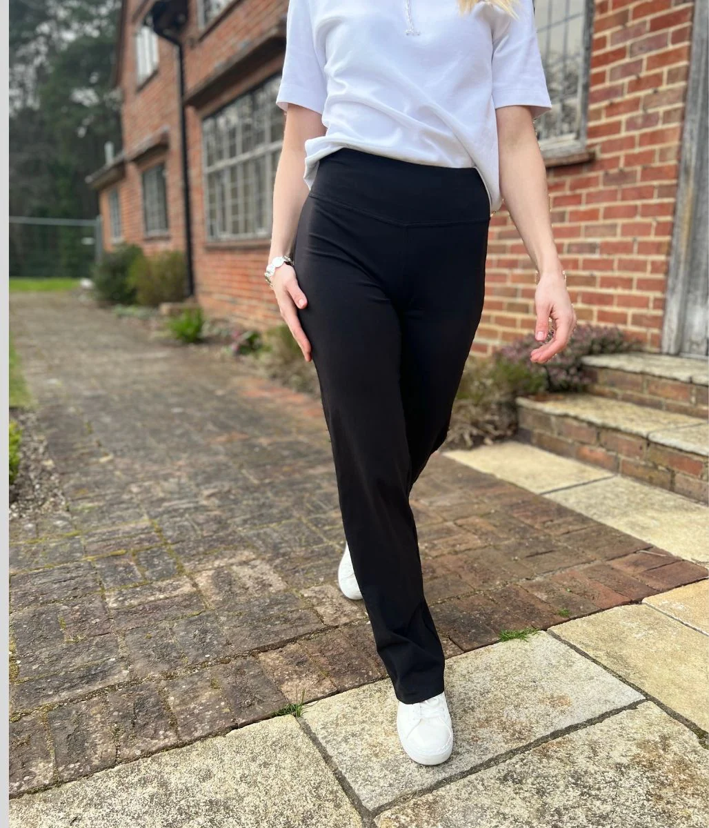 Black Good Move Cotton Rich Straight Leg Joggers - Image 7