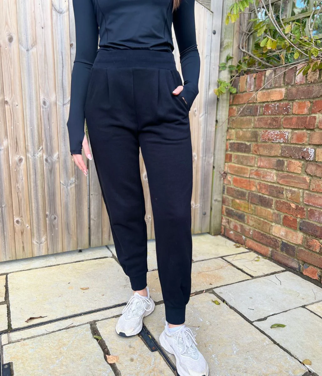 Black Good Move Front Pleat Joggers - Image 4