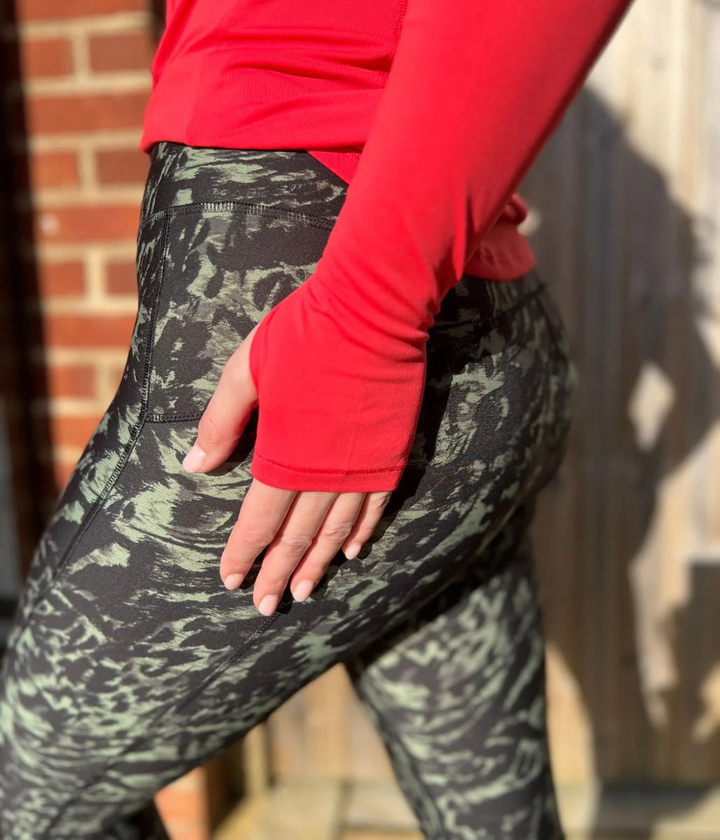 Black/Green Camo Good Move High Waisted Leggings - Image 5