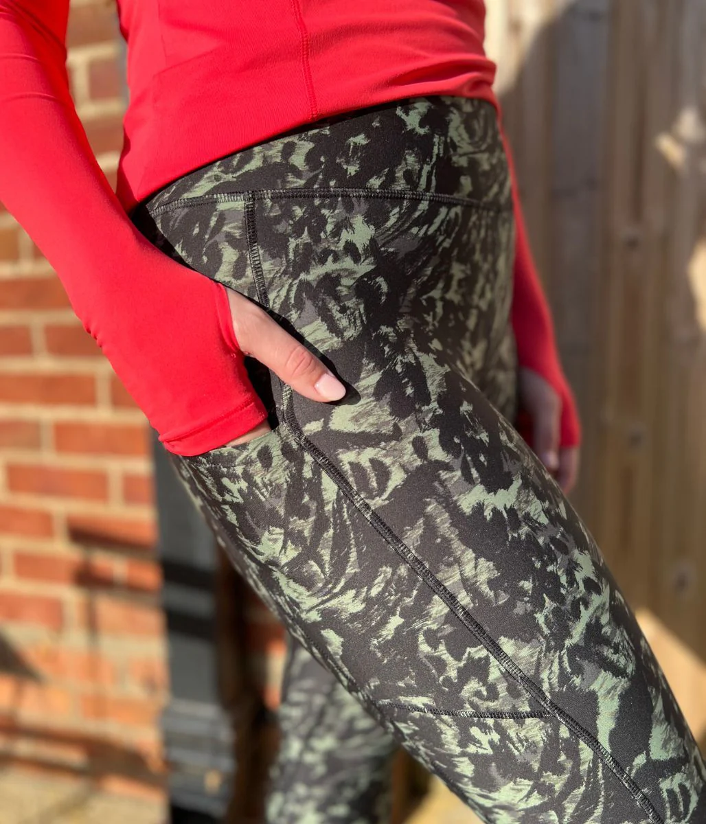 Black/Green Camo Good Move High Waisted Leggings - Image 6