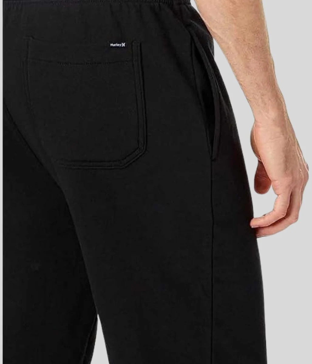 Black Hurley Cotton Blend Joggers - Image 3
