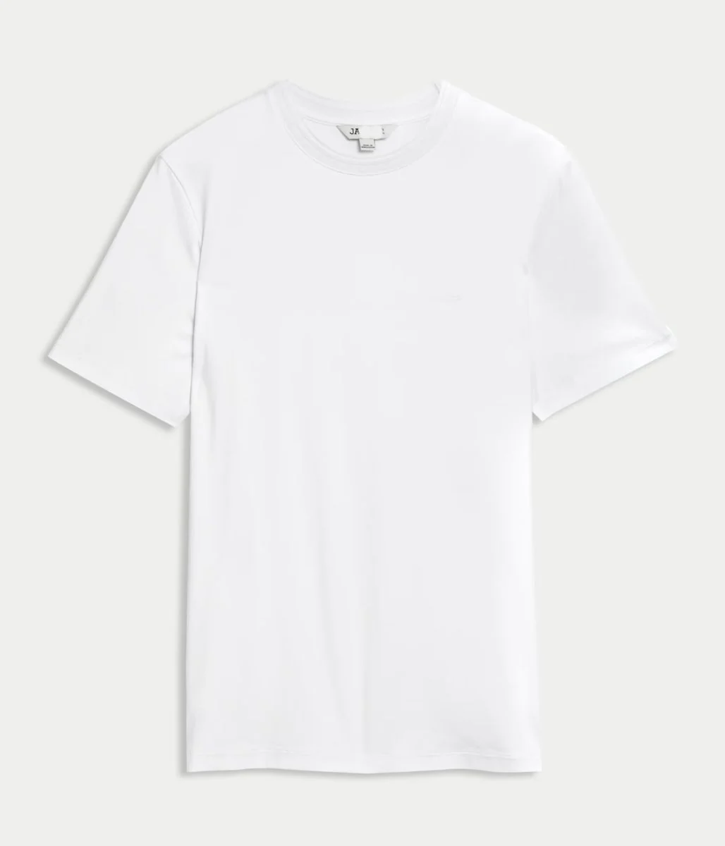 White Premium Cotton Mens T Shirt - Image 3