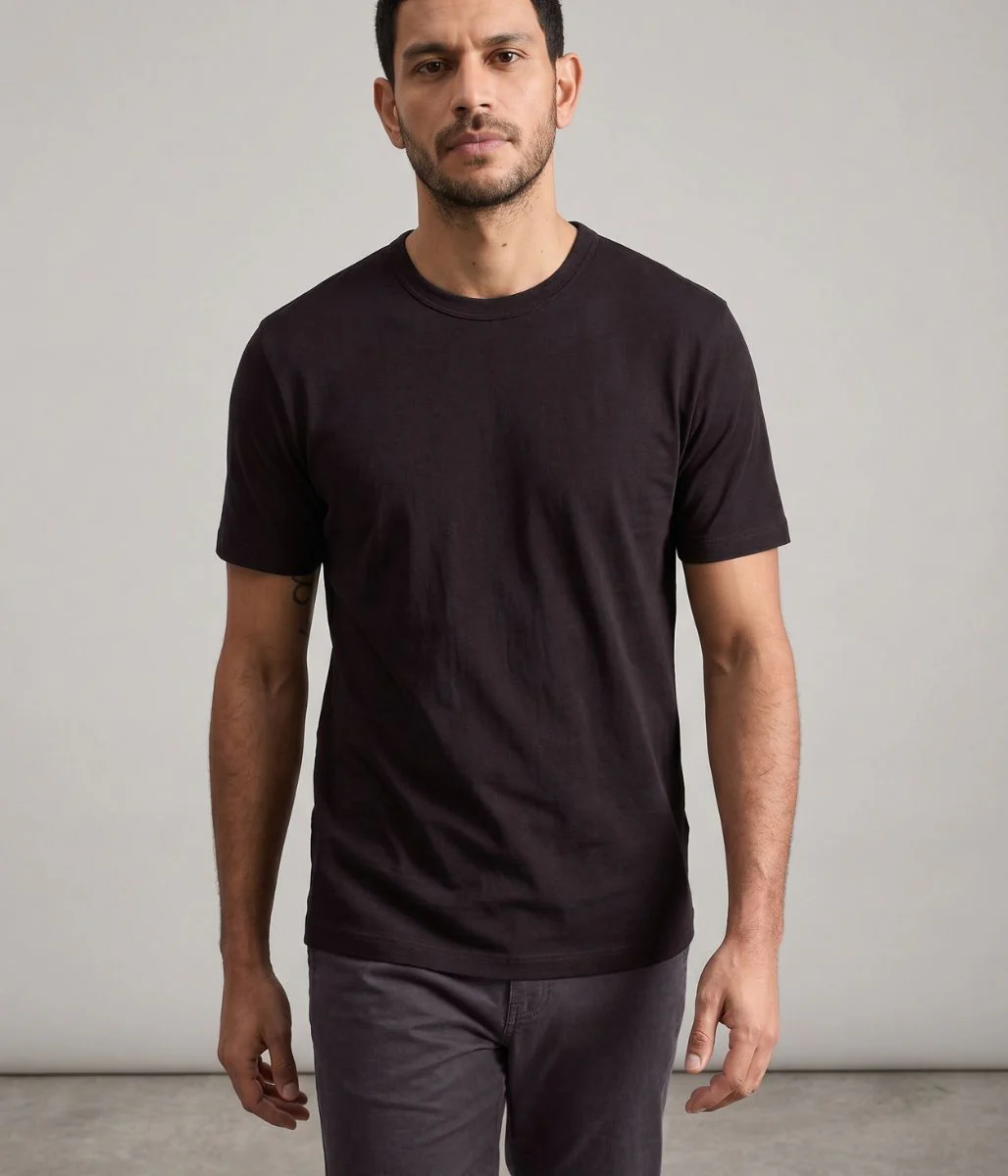 Black Premium Cotton Mens T Shirt