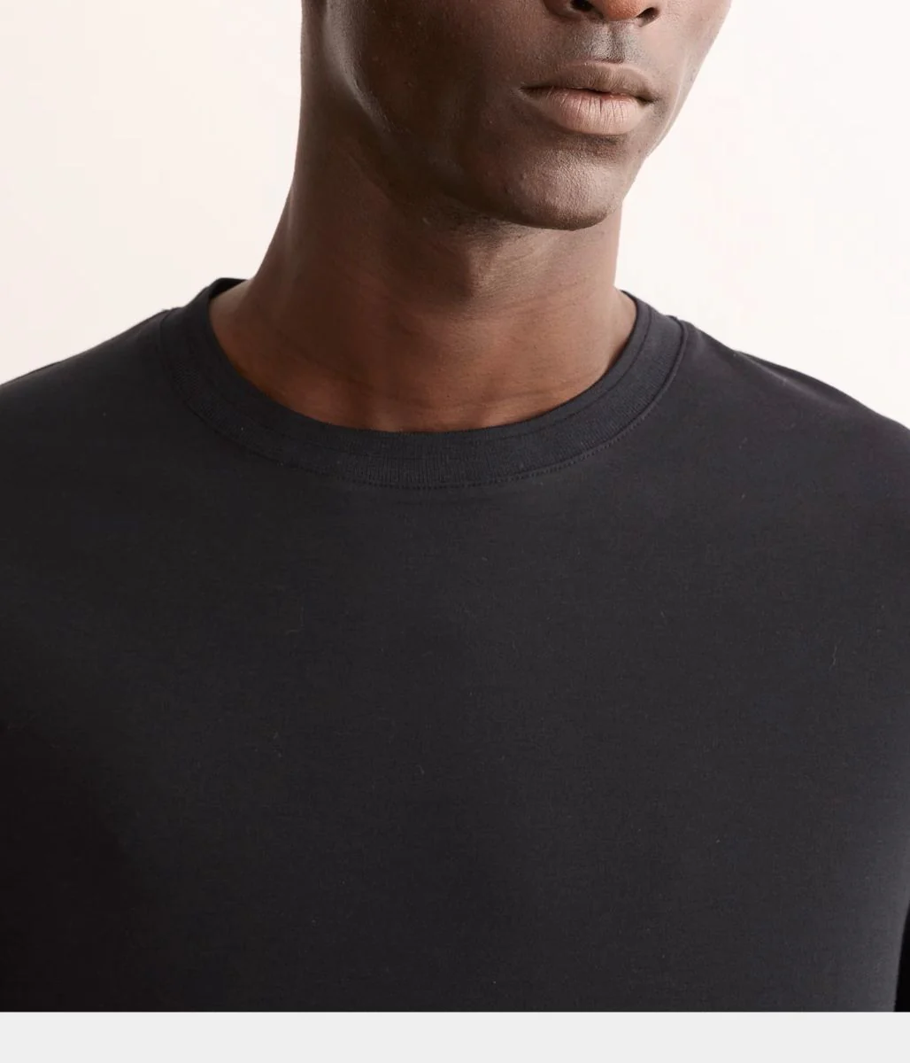 Black Premium Cotton Mens T Shirt - Image 3