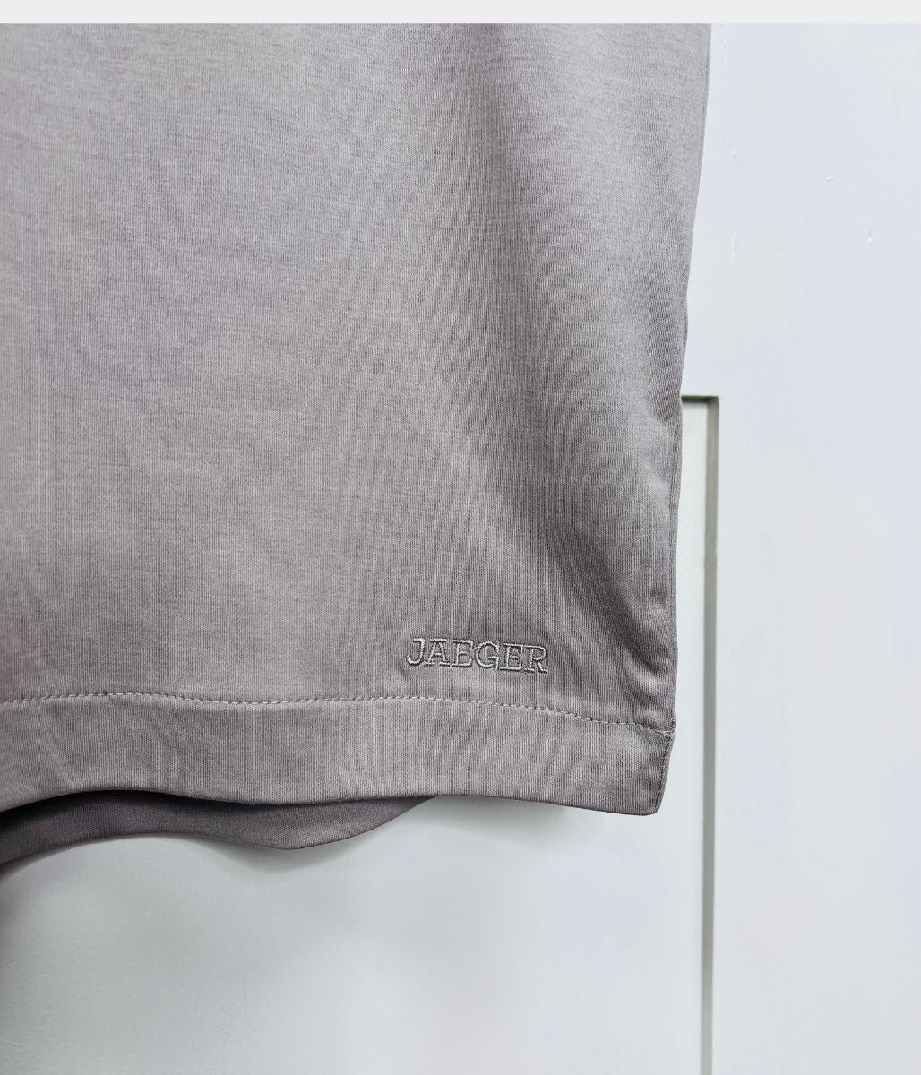Taupe Premium Cotton Mens T Shirt - Image 4