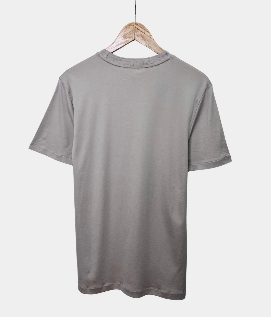 Taupe Premium Cotton Mens T Shirt - Image 5