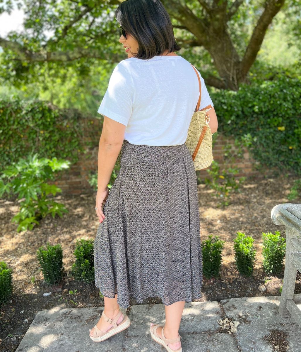 Black Printed Amaya Skirt - Image 8