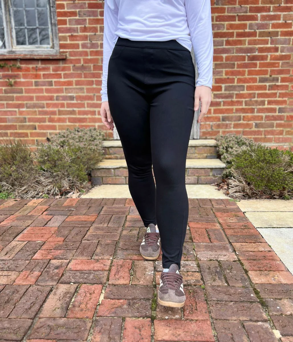 Black Soft Touch Jeggings - Image 6