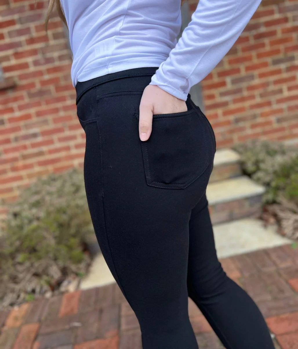 Black Soft Touch Jeggings - Image 8