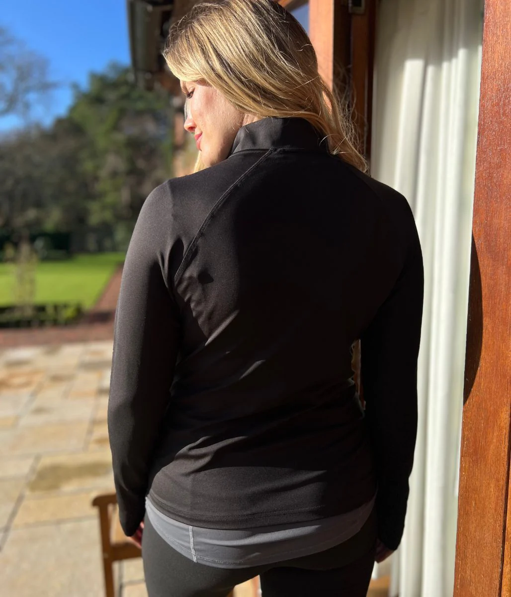 Black Zip Through Training Top - Image 4
