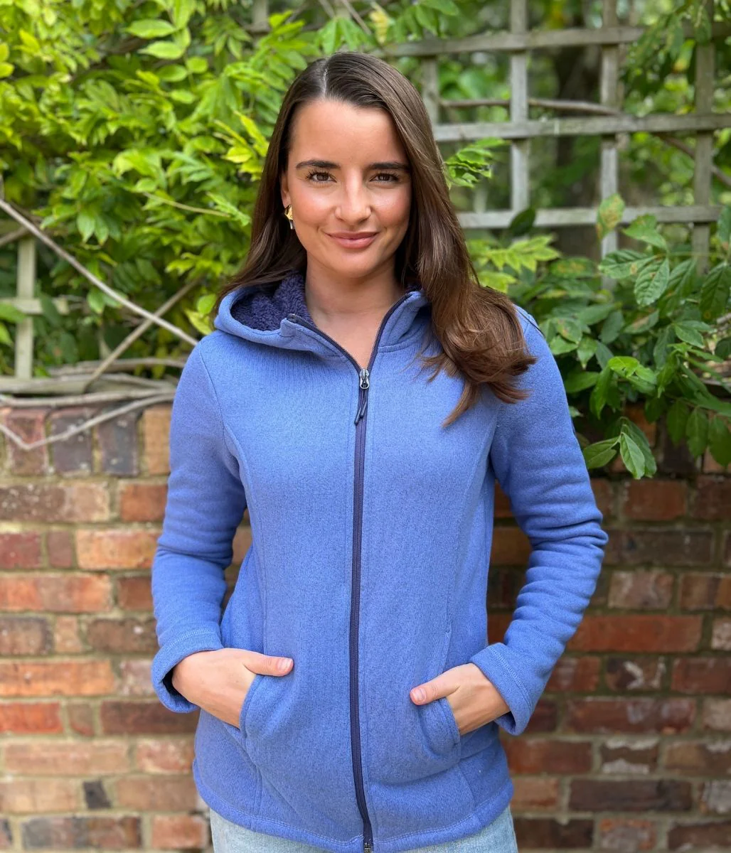 Blue Sherpa Lined Luxe Fleece - Image 2