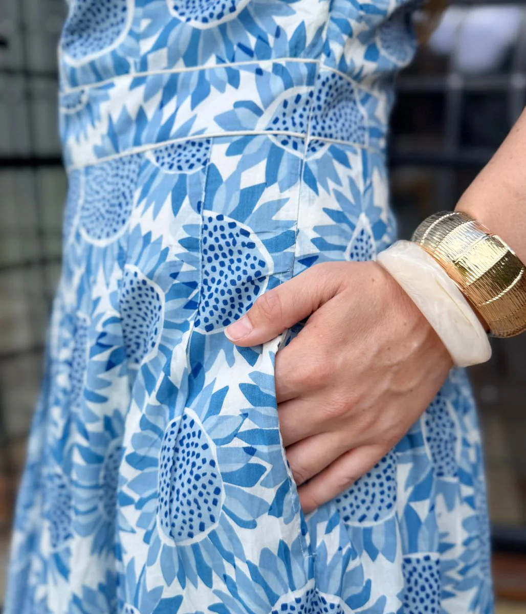 Ex Seasalt Blue Villa Garden Dress - Image 8