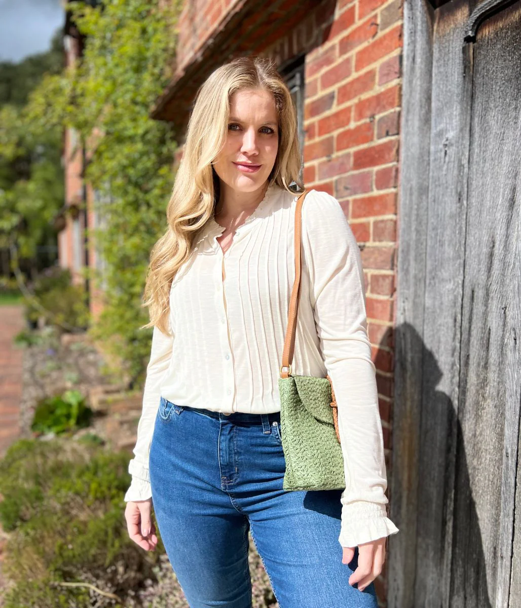 Brakeburn Cream Pleated Jersey Blouse - Image 5