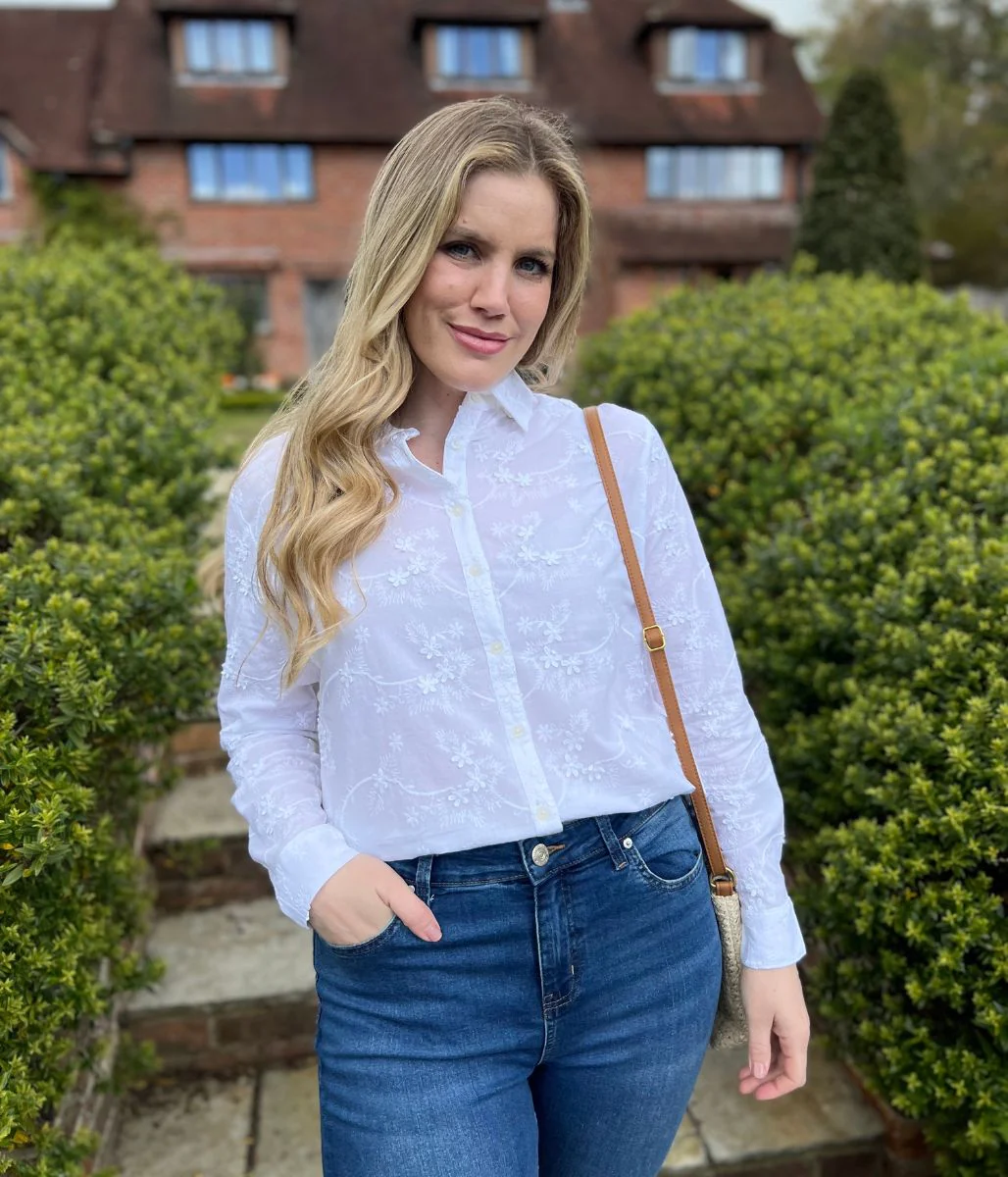 Brakeburn Ivory Embroidered Blouse - Image 4