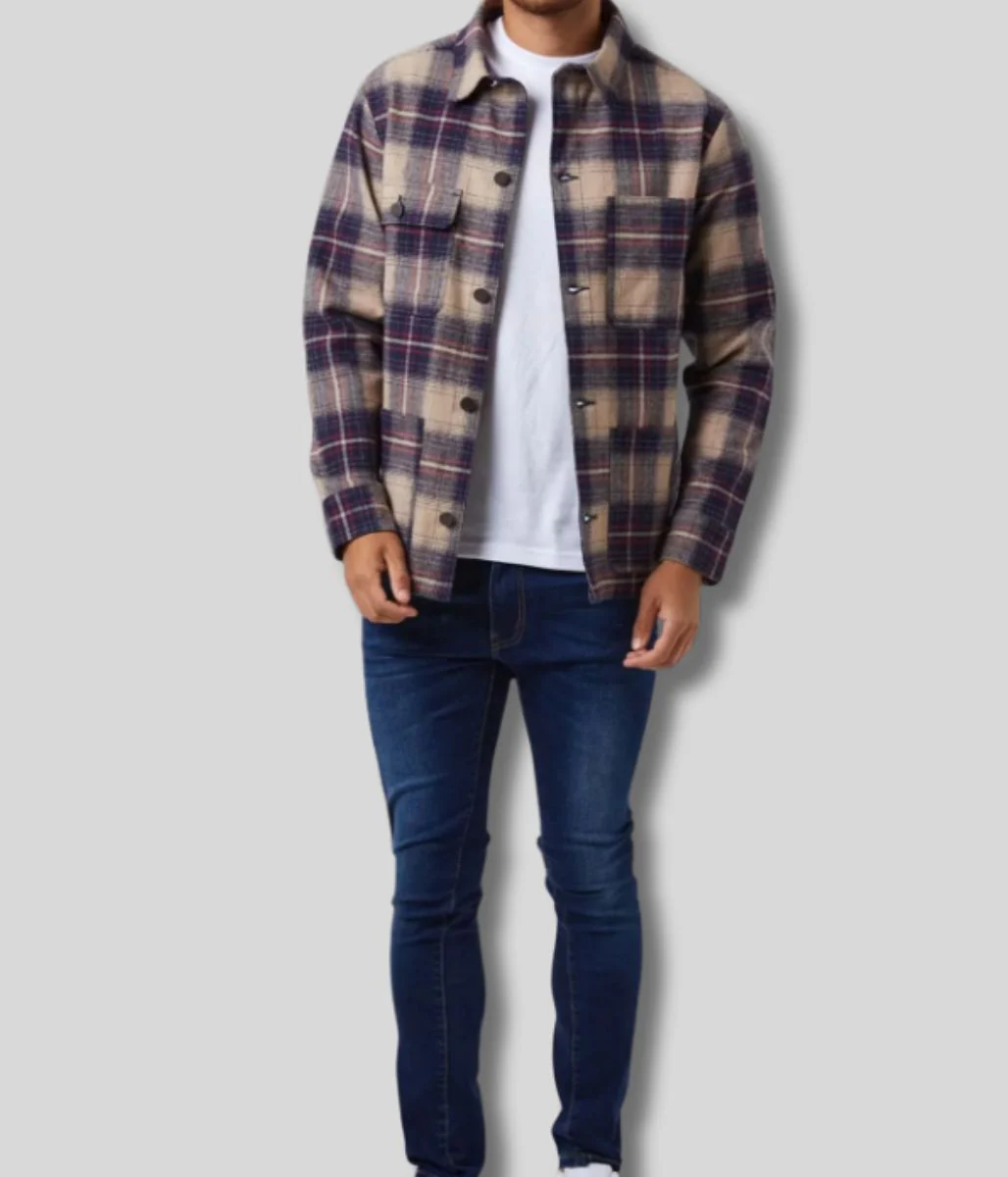 Brave Soul Mens Brushed Cotton Overshirt - Image 3