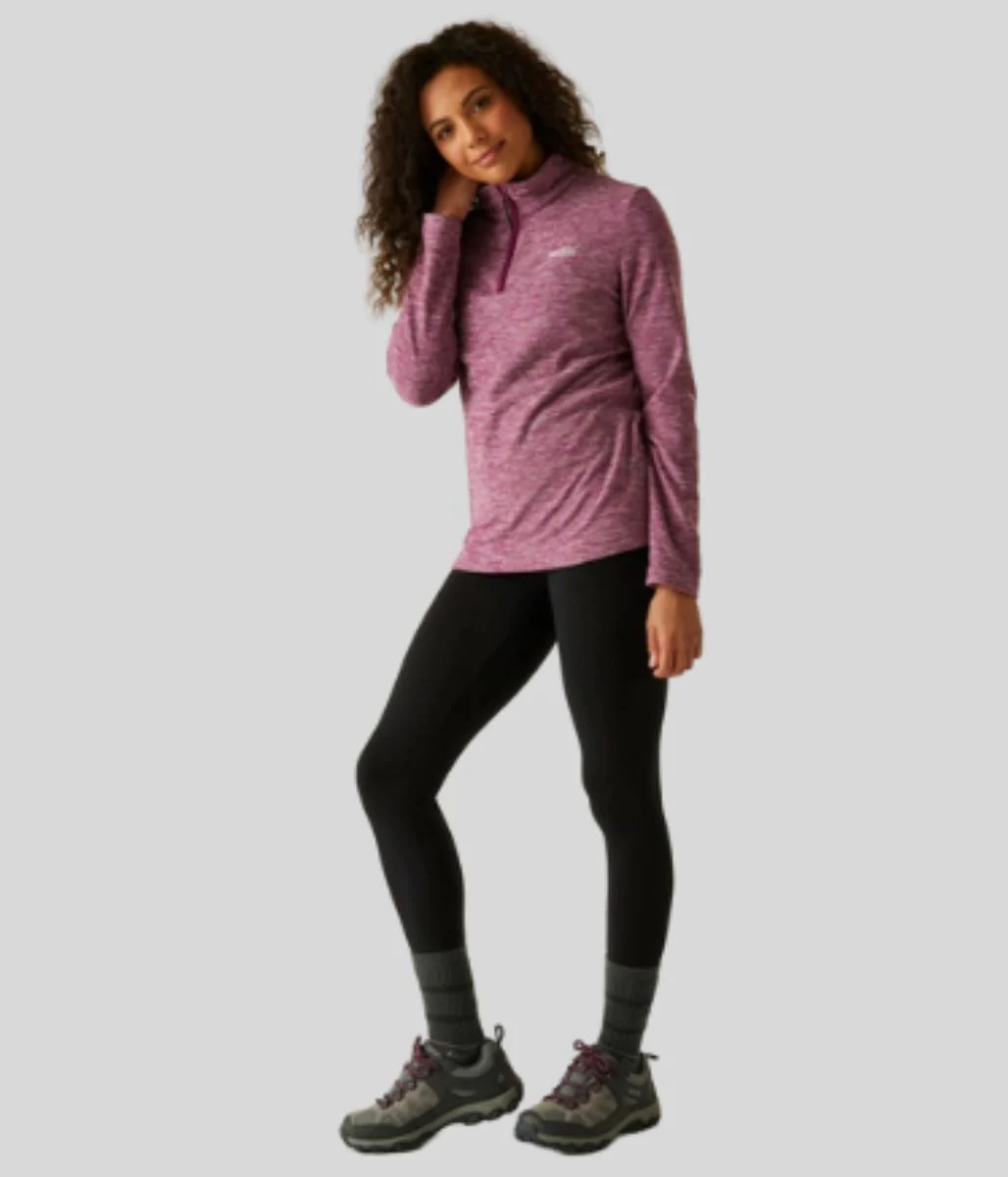 Burgundy Regatta Sweethart Marl Half Zip Fleece - Image 3