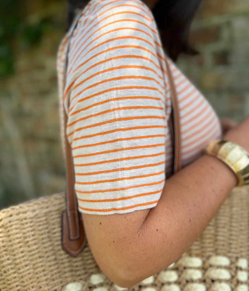 Charlie Linen Striped Short Sleeve Shirt - Image 8