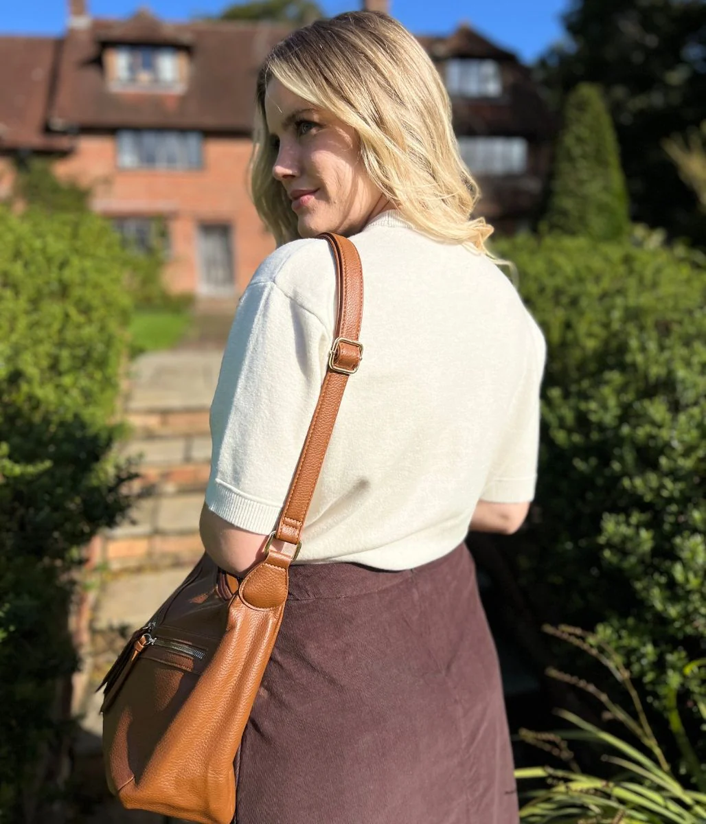 Chocolate Brown Cord Cargo Midi Skirt - Image 7