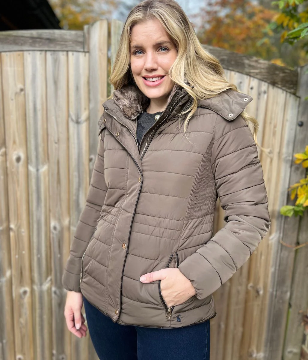 Chocolate Gosway Quilted Jacket - Seconds - Image 4