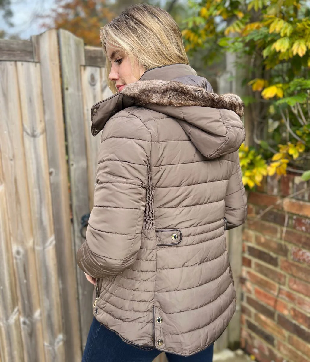 Chocolate Gosway Quilted Jacket - Seconds - Image 6
