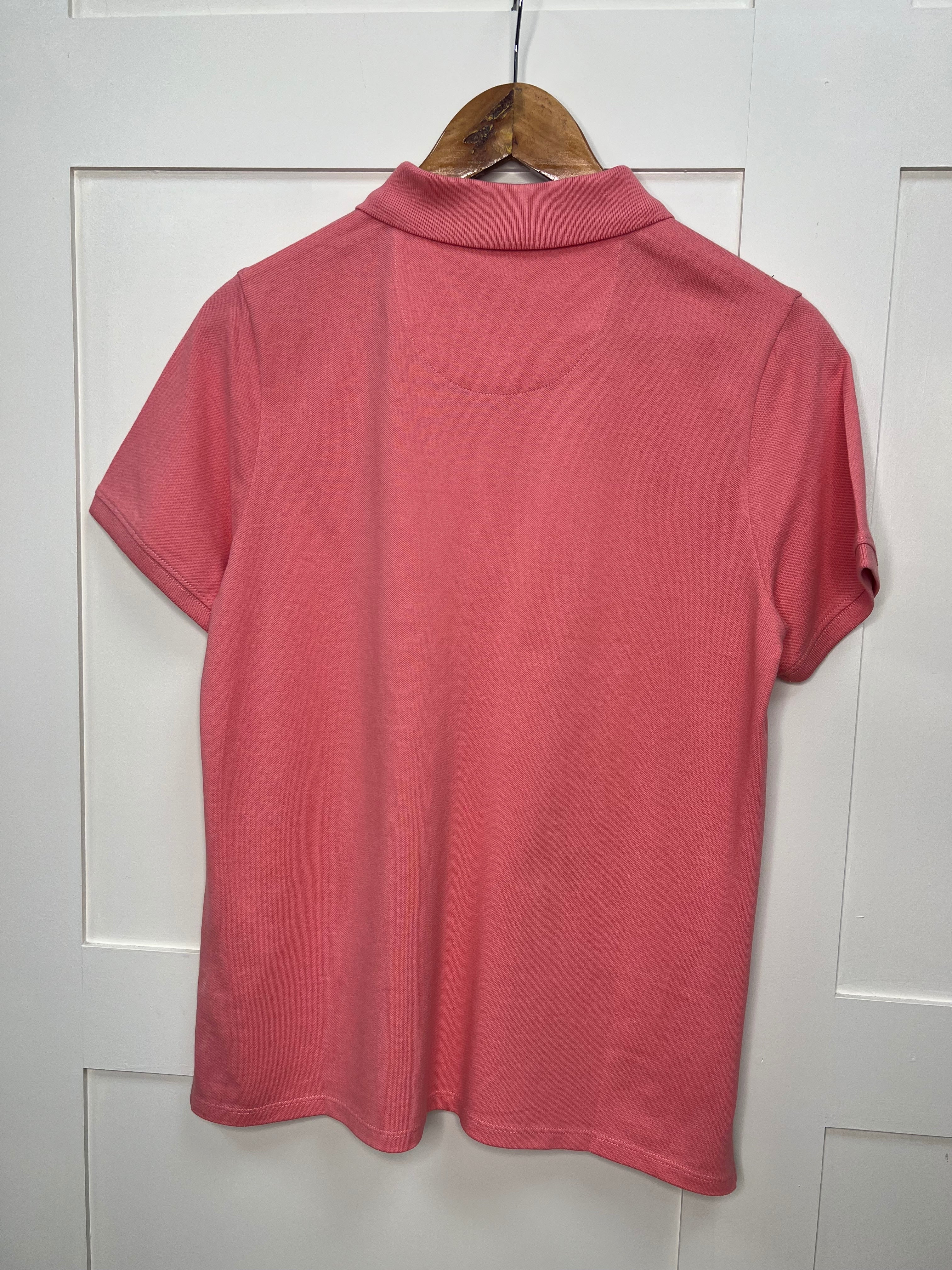 Coral Short Sleeve Logo Polo Shirt - Image 2