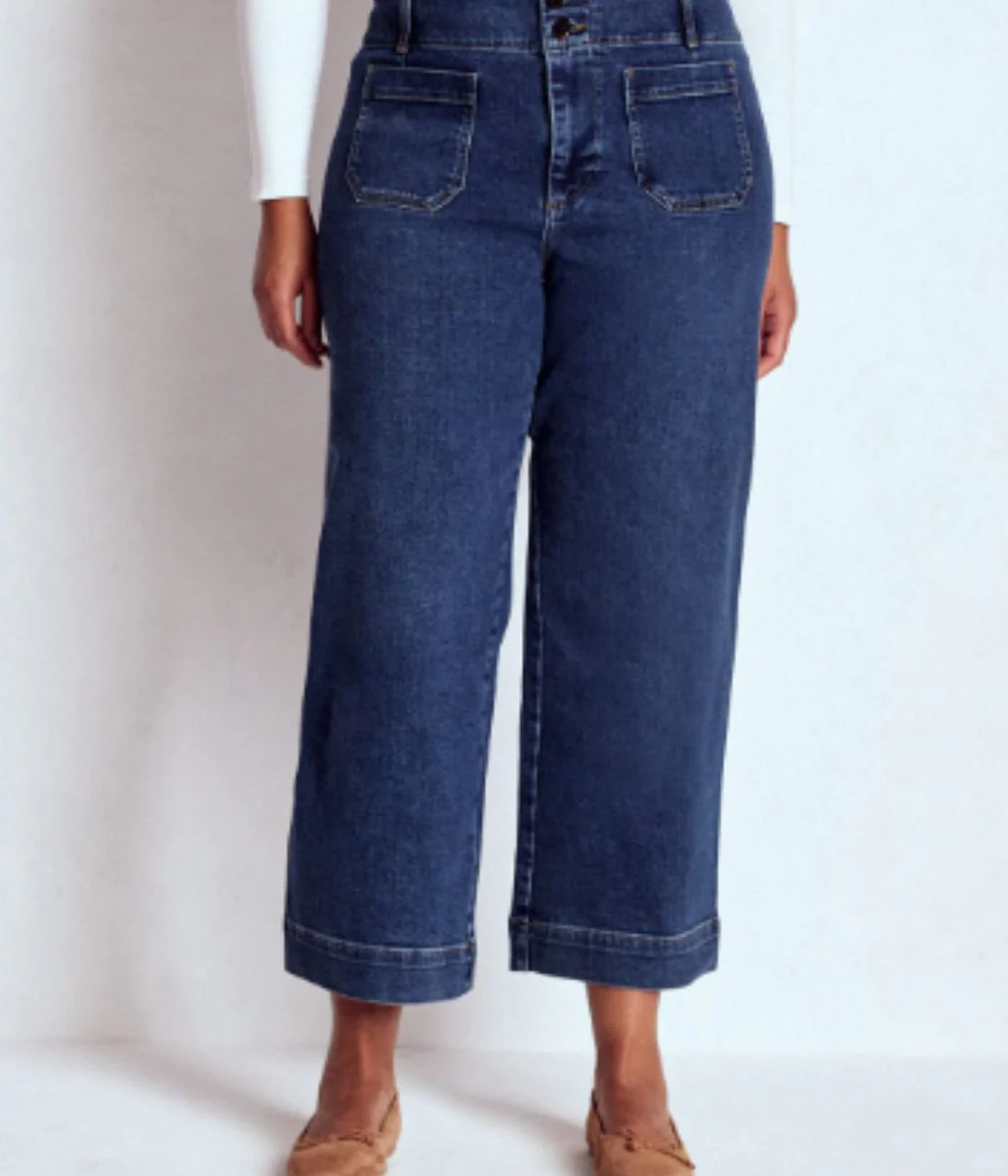 Dark Denim Primrose Patch Pocket Jeans - Image 2