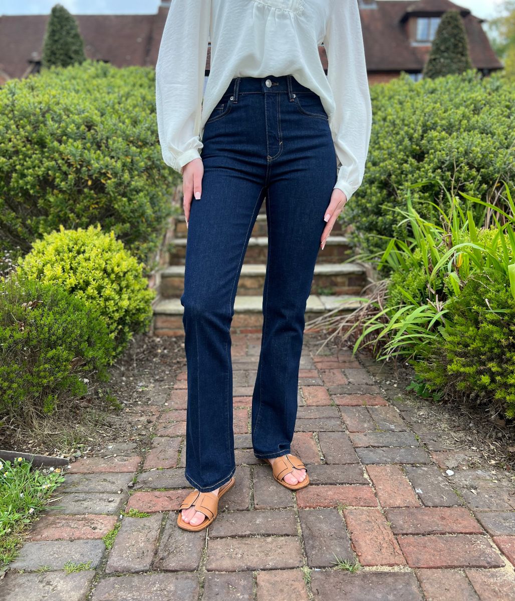 Dark Indigo Bootflare Jeans - Image 2