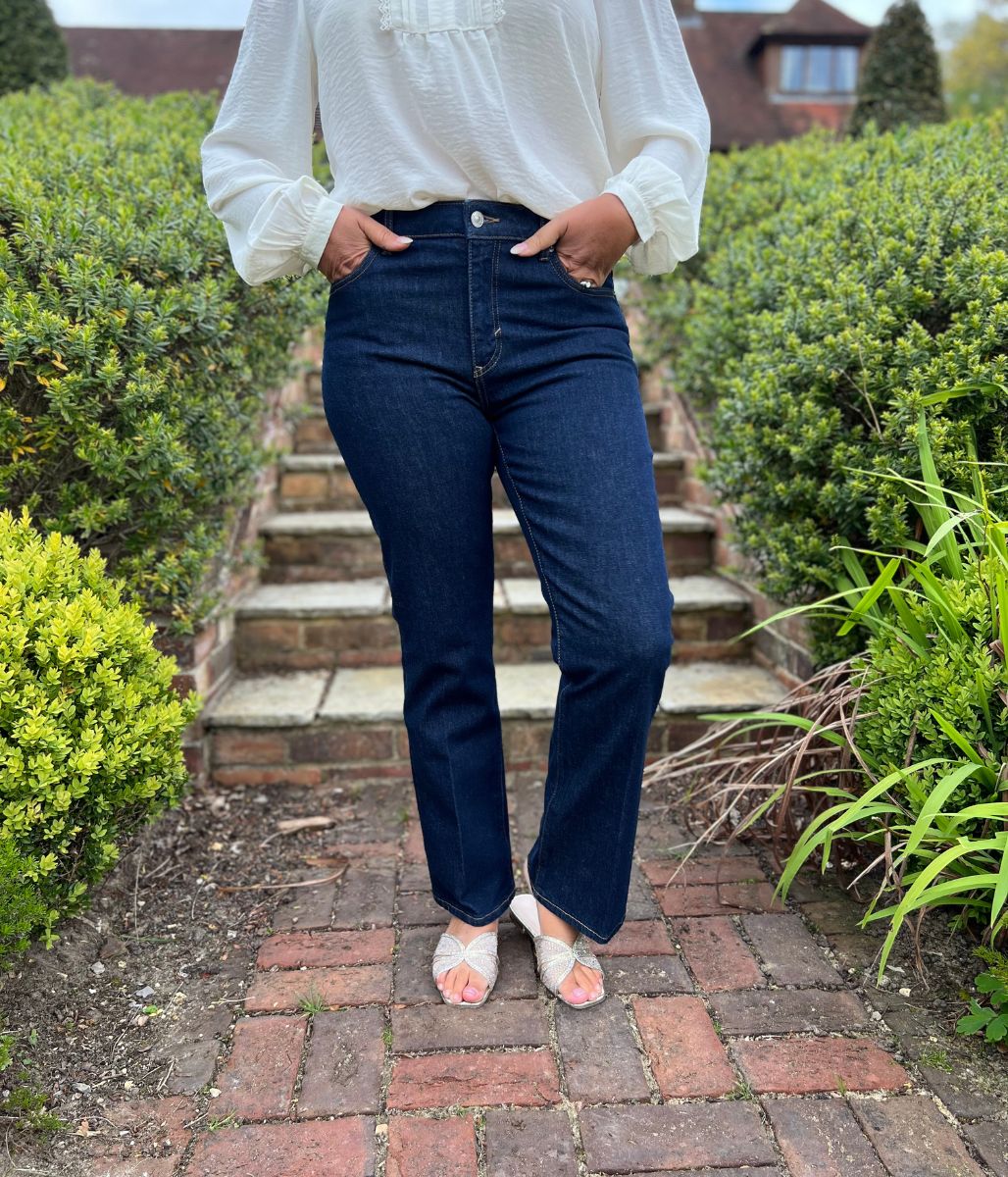 Dark Indigo Bootflare Jeans - Image 6