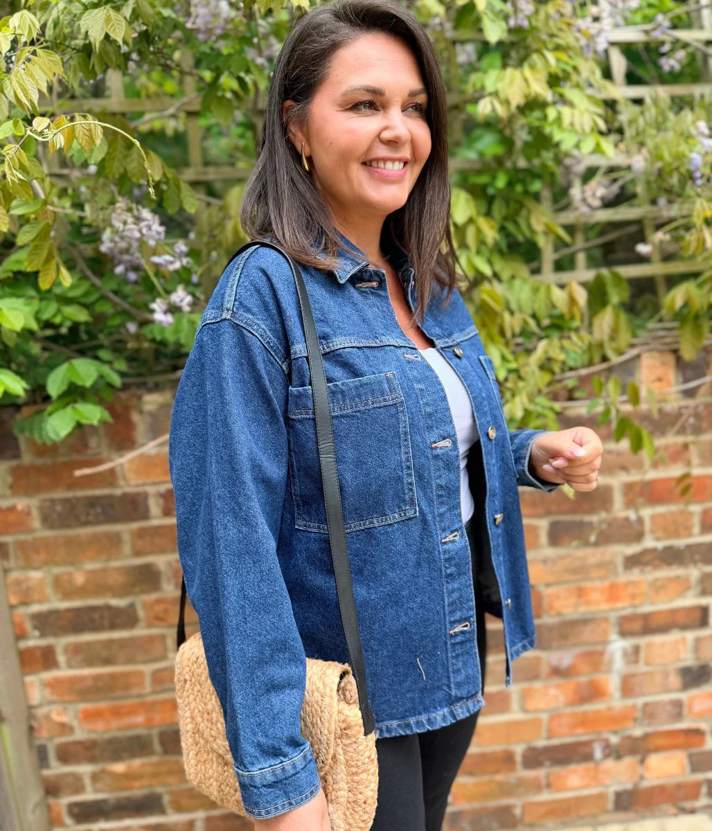 Dark Indigo Denim Shacket - Image 7