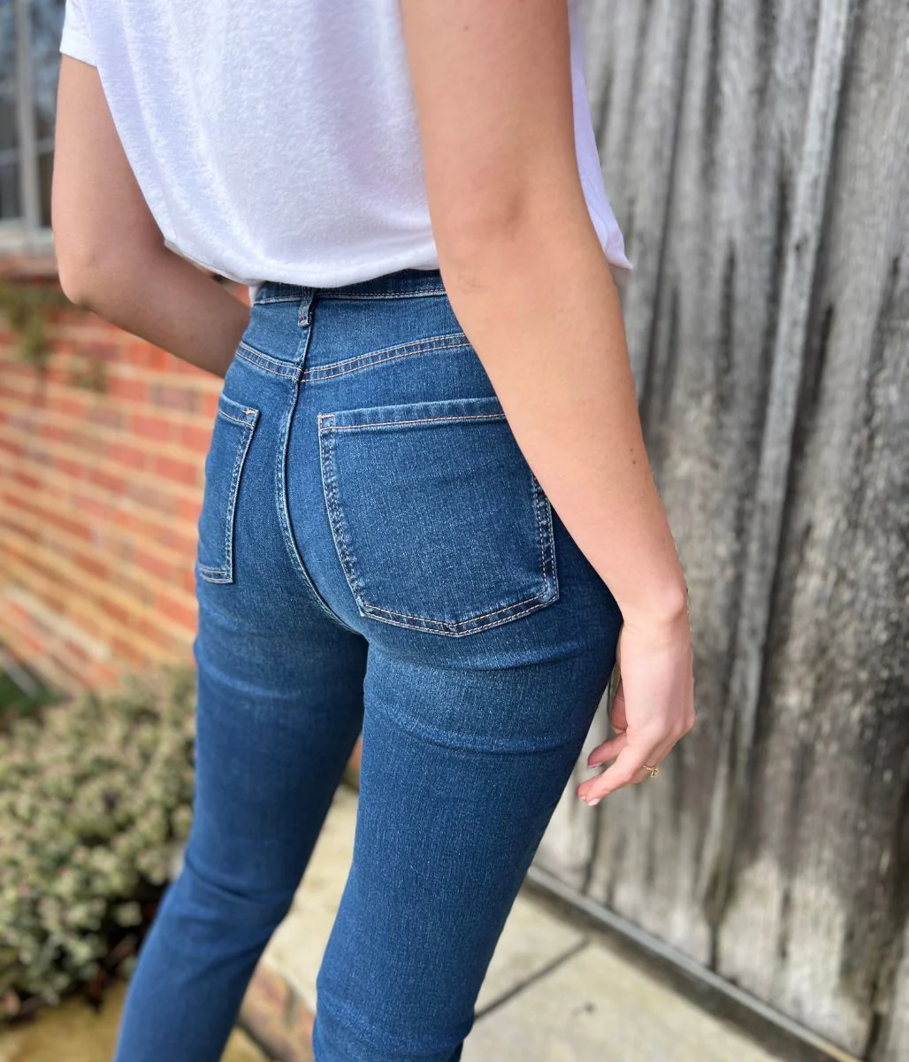 Denim Blue Lily Slim Fit Jeans - Image 7