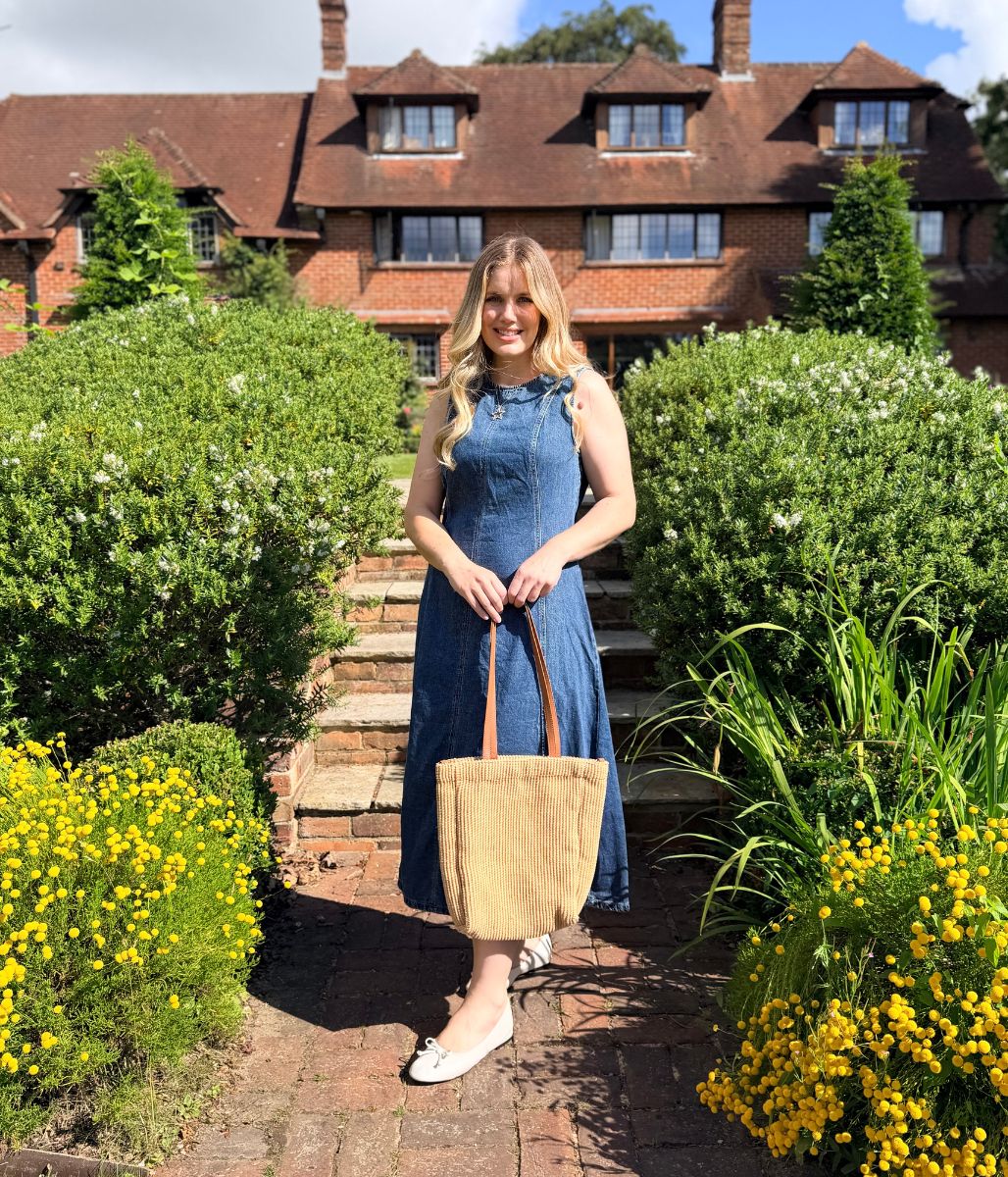Denim Sleeveless Midi Dress - Image 5