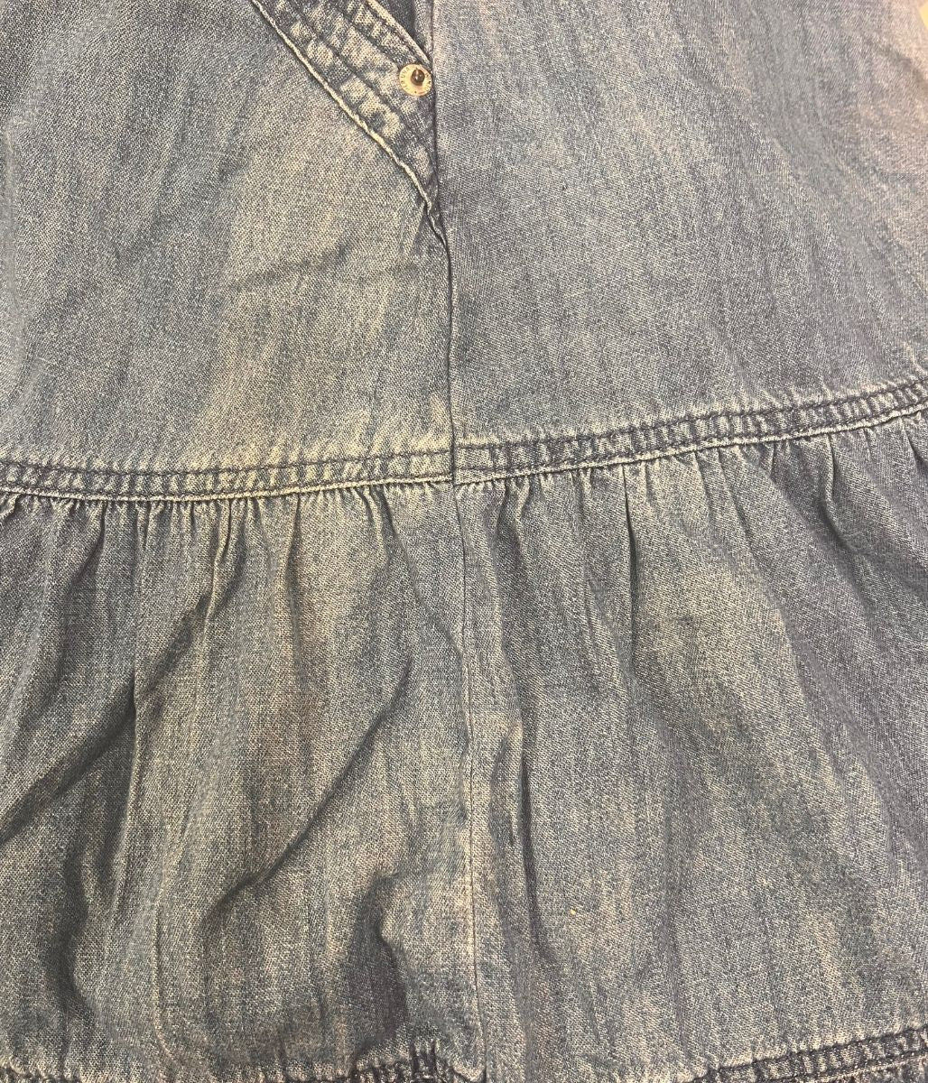 Denim Tiered Midi Skirt - Seconds - Image 10