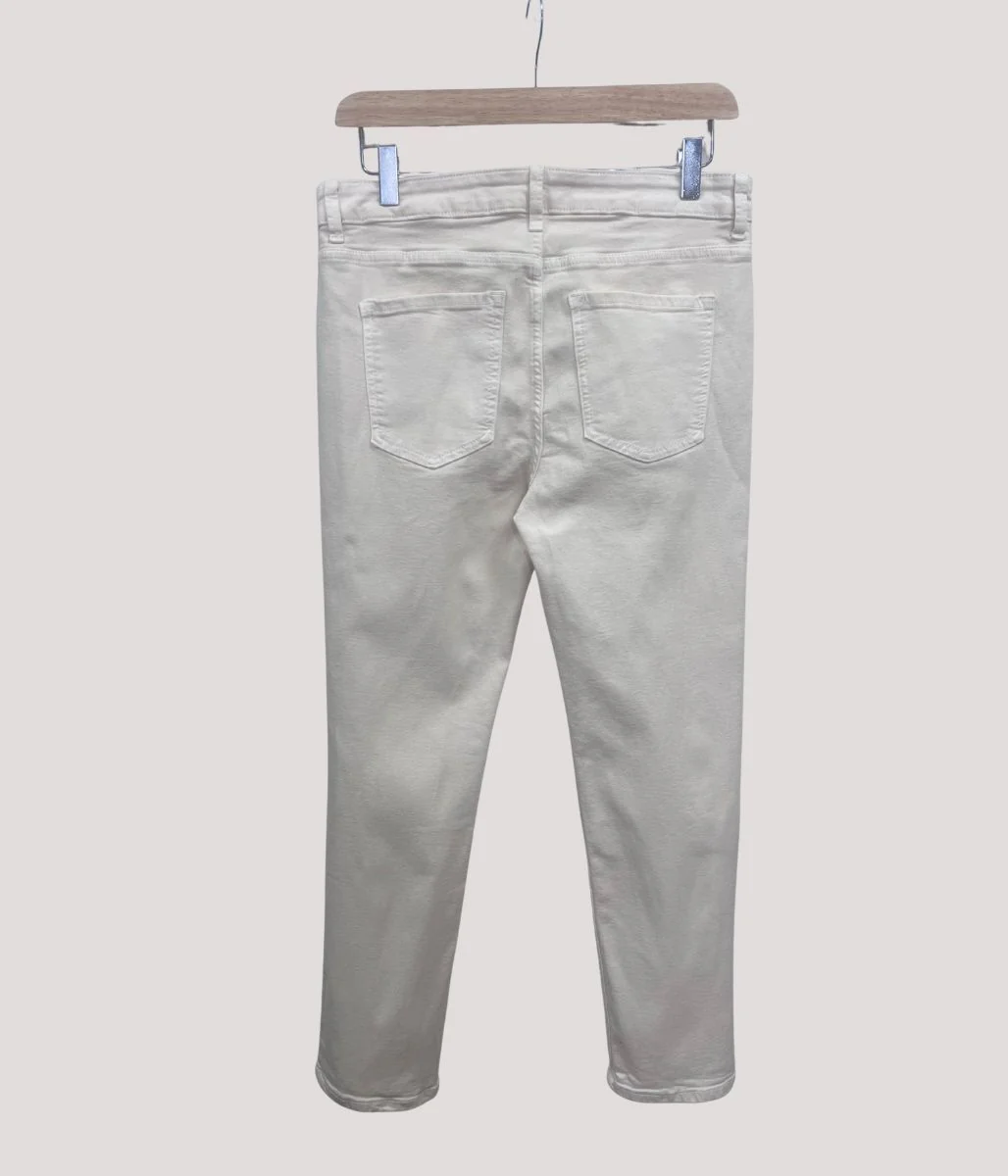 Ecru Lily Slim Fit Jeans - Image 2