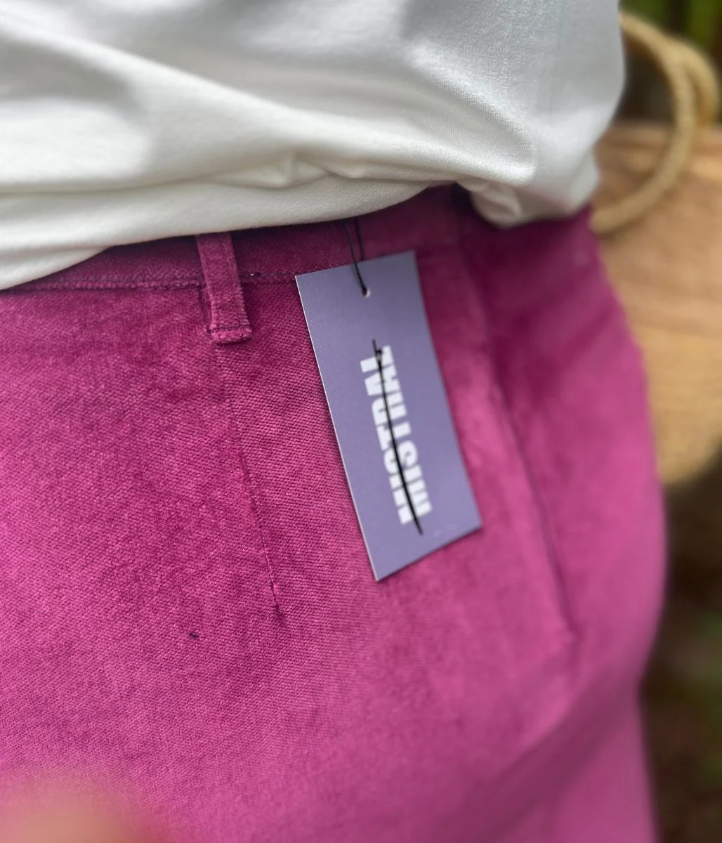 Mistral Magenta Moleskin Patch Pocket Skirt - Image 13