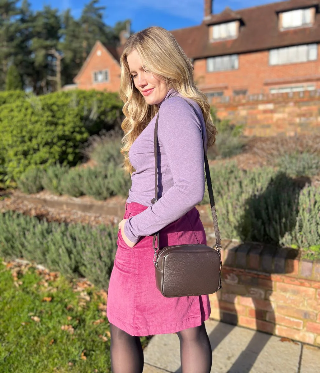 Mistral Magenta Moleskin Patch Pocket Skirt - Image 5