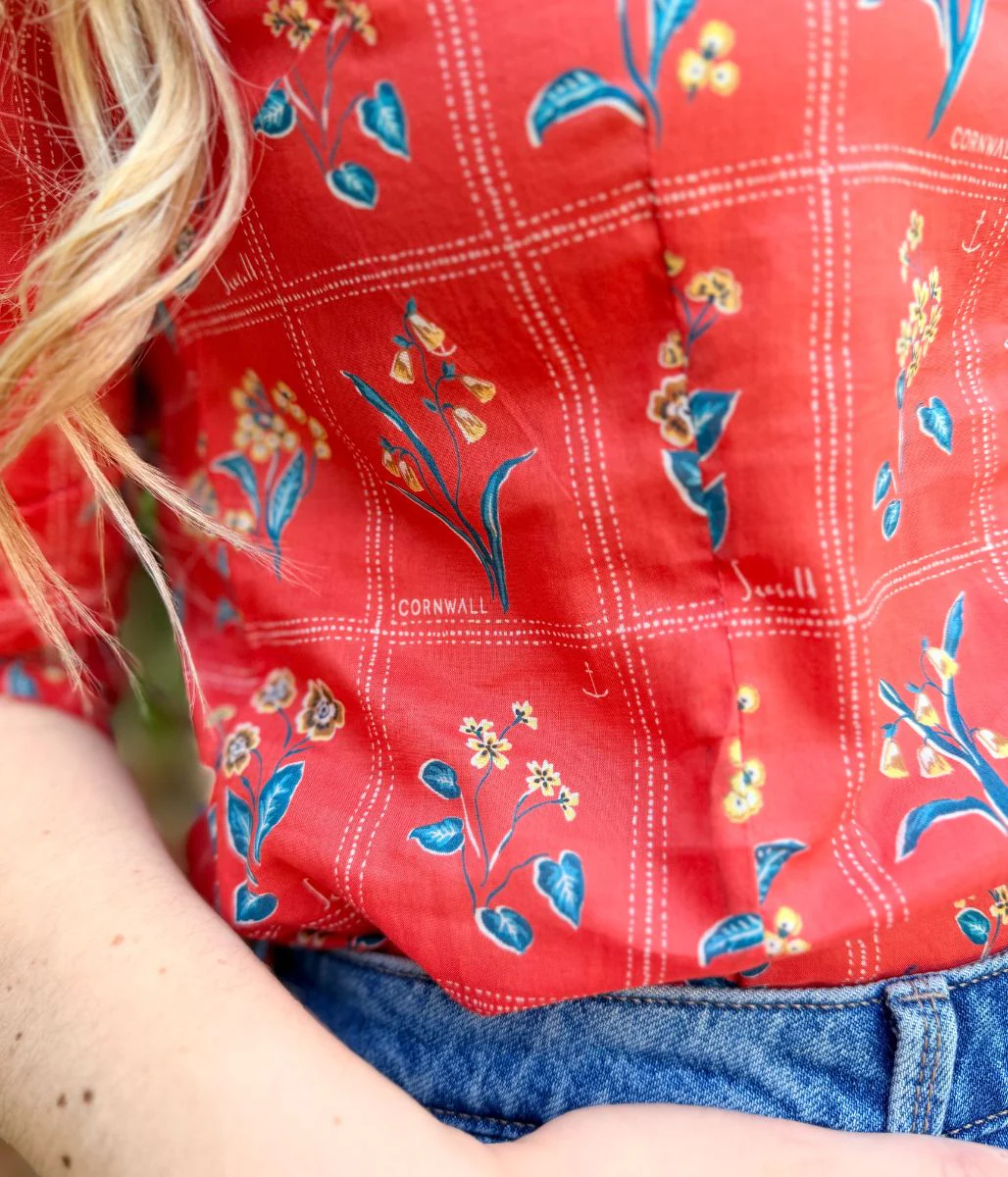 Ex Seasalt Orange Print Larissa Shirt - Image 5