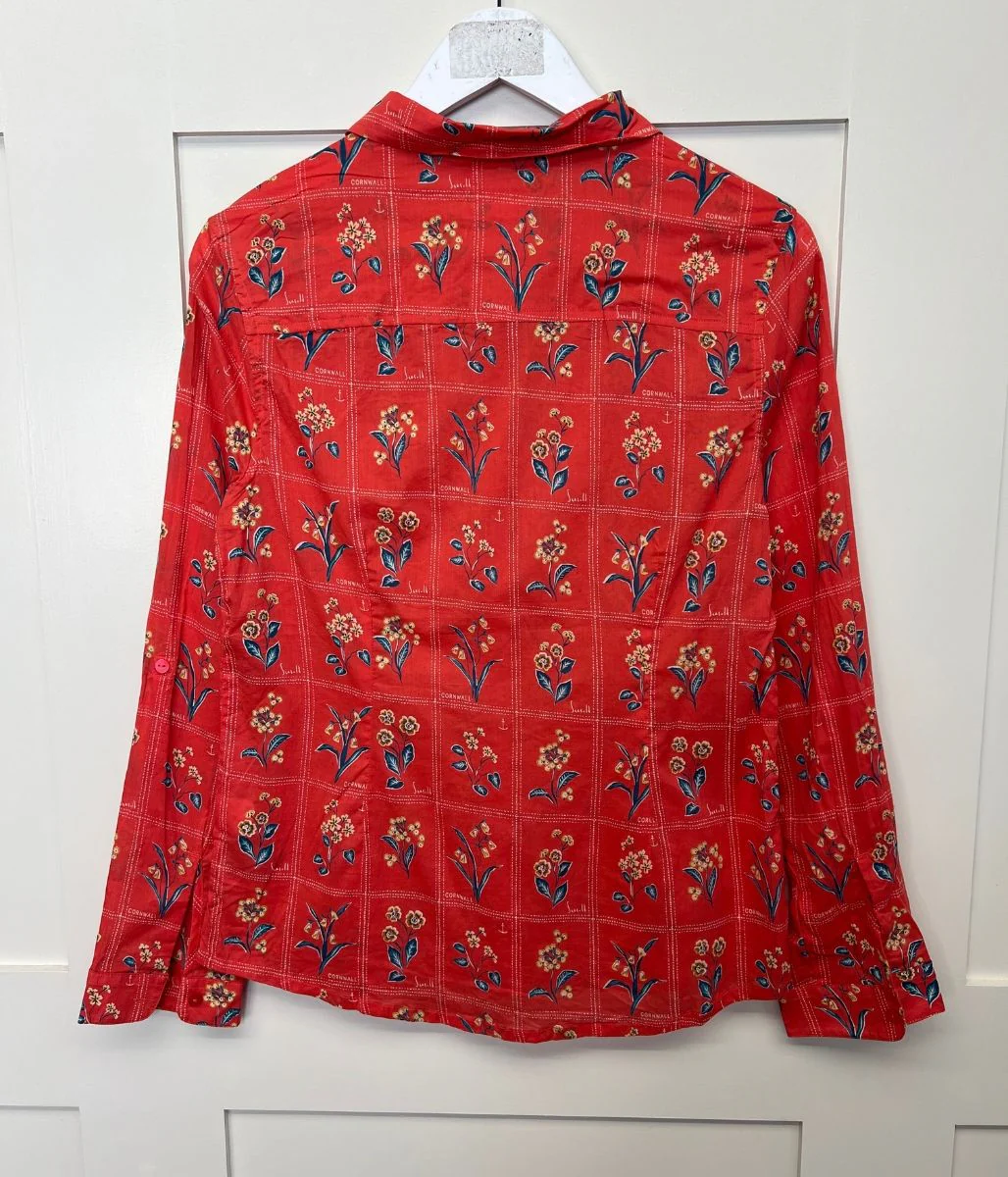 Ex Seasalt Orange Print Larissa Shirt - Image 8
