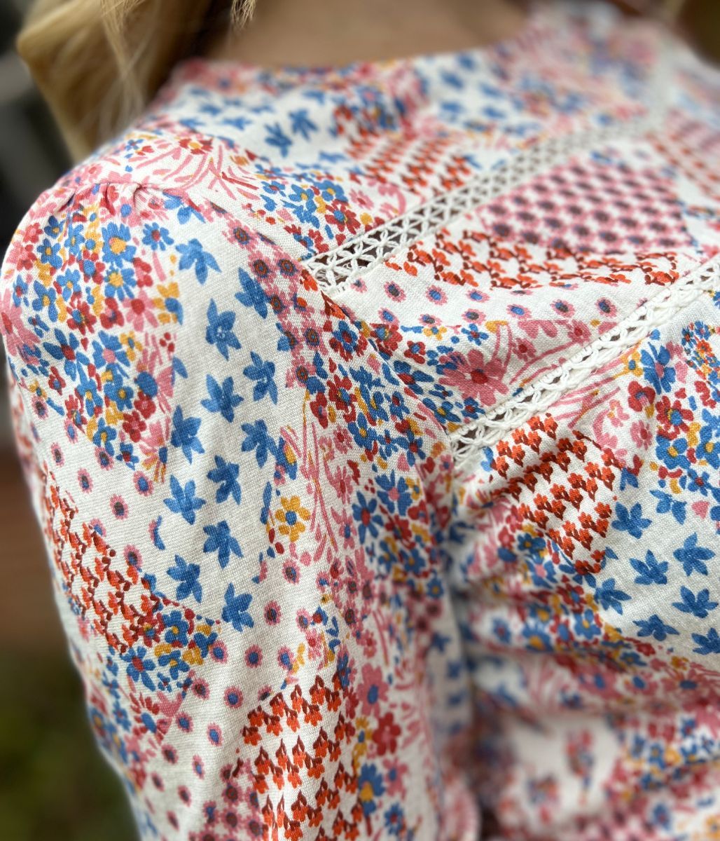 Floral Patchwork Ditsy Top - Image 3