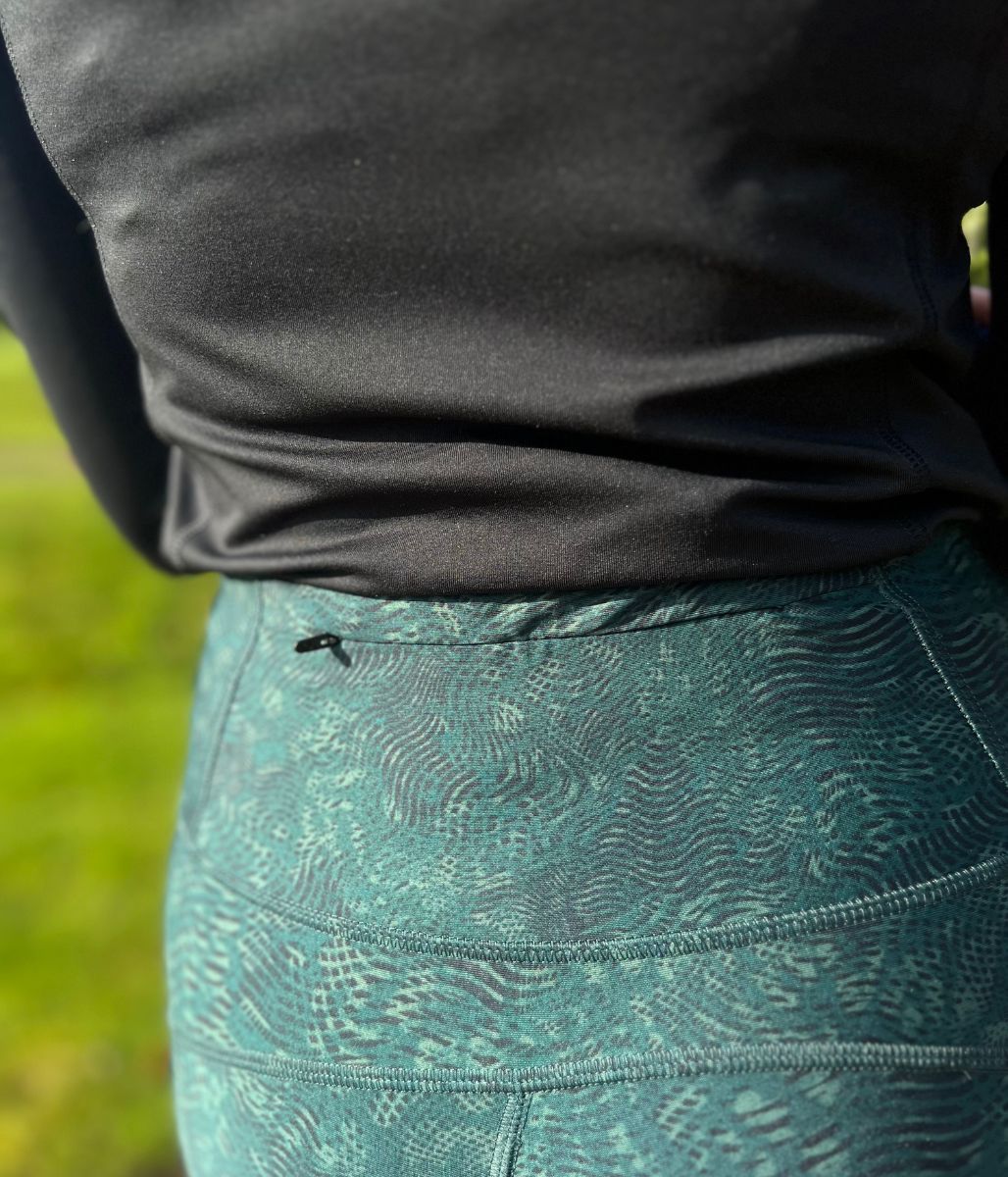 Green Contrast Good Move High Waisted Leggings - Image 4