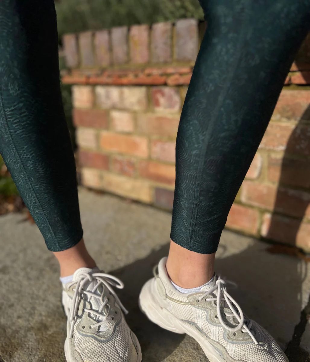 Green Contrast Good Move High Waisted Leggings - Image 5